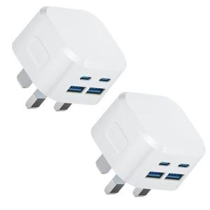 2-Pack USB-C Fast Charging Wall Adapter