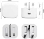 20W UK USB-C Fast Charger for iPhone and More