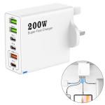 200W USB-C Fast Charger Station with 6 Ports