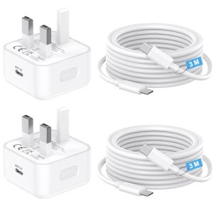 iPhone 17 Fast Charging USB-C Charger 2-Pack
