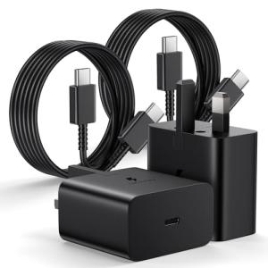 Samsung 25W USB-C Fast Charger with Cable 2-Pack