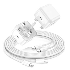 2 Pack 20W Fast USB-C Charger for iPhone