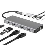 12-in-1 USB-C Hub with Dual HDMI & USB 3.0
