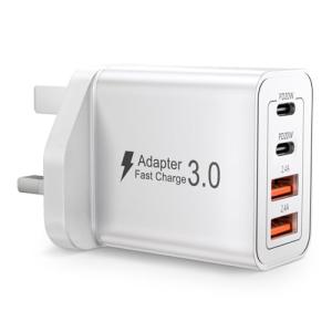 40W 4-Port USB-C Fast Wall Charger Plug