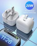 20W Fast Charging USB-C Power Adapter for iPhone