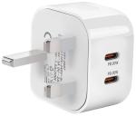 20W Dual USB-C Fast Charger for iPhone, iPad, Android