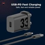 Motorola TurboPower 33W USB-C Wall Charger with Cable