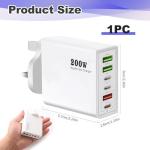 200W 6-Port USB-C Fast Charging Station UK