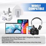 USB-C Wall Charger for MacBook and iPhone