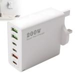 200W 6-Port USB-C Fast Charging Station UK