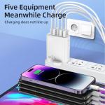 65W 5-Port USB-C Fast Charger Adapter