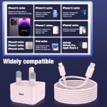 20W Fast iPhone Charger with USB-C Cable