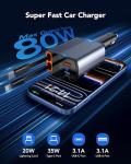4-in-1 80W Fast USB-C Car Charger