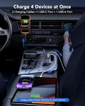 4-in-1 80W Fast USB-C Car Charger