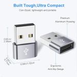 Ticenpe USB C to USB Adapter 4-Pack