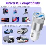 Dual USB-C Car Charger Fast Charge 48W 2-Pack