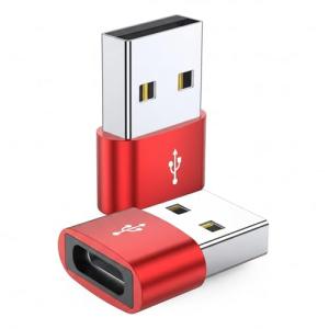 2-Pack USB to USB-C Adapter for iPhone & Samsung