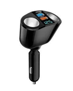 66W Dual USB-C & USB-A Car Charger Adapter