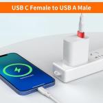 2-Pack USB to USB-C Adapter for iPhone & Samsung