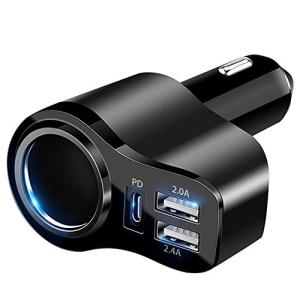 4-in-1 USB-C Car Charger 168W with Dual Ports