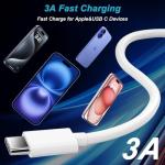 2M USB-A to USB-C Charging Cable for iPhone