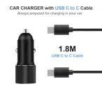63W Fast Dual Port Car Charger for Smartphones