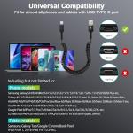 Coiled Retractable USB-C Car Charger Cable