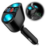 120W Dual USB-C Car Charger with Voltmeter