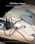 Belkin 75W USB-C Car Charger with Retractable Cable