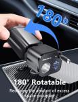 4-in-1 Retractable Car Charger with USB-C Ports