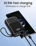 20000mAh Fast Charging Power Bank with Cables