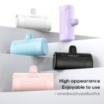 Kuulaa 4500mAh Mini USB-C Power Bank (Pink)