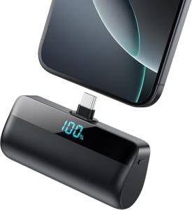 Compact 5200mAh PD USB-C Power Bank for Phones