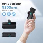 Compact 5200mAh PD USB-C Power Bank for Phones
