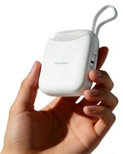 10000mAh Portable Charger with Built-in Cables