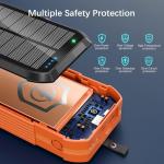 70000mAh USB-C Solar Power Bank with Fast Charging