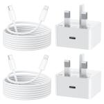 iPhone Fast Charger Cable 2M, 25W PD, 2-Pack