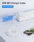 iPhone Fast Charger Cable 2M, 25W PD, 2-Pack