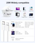 iPhone Fast Charger Cable 2M, 25W PD, 2-Pack