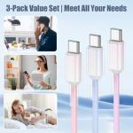 USB-C Fast Charging Cable 3-Pack, 3FT