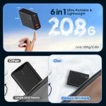 200W 6-Port USB-C Fast Charging Station