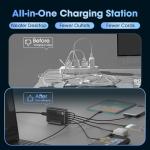 200W 6-Port USB-C Fast Charging Station