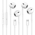 2 Pack USB-C Headphones with Mic & Volume Control