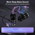 Wired USB-C Headphones with Mic for Samsung and iPhone