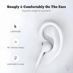 USB-C Wired Earbuds with Mic & Volume Control