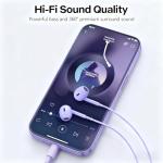 USB-C Headphones with Mic & Volume Control - 2 Pack