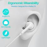 USB-C Headphones with Mic for iPhone and Galaxy