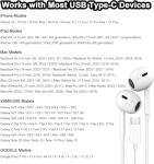 2 Pack USB-C Headphones with Mic and Noise Canceling