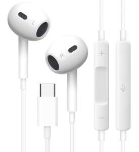 USB-C In-Ear Headphones with Mic and Volume Control