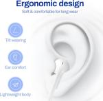 USB-C In-Ear Headphones with Mic and Volume Control